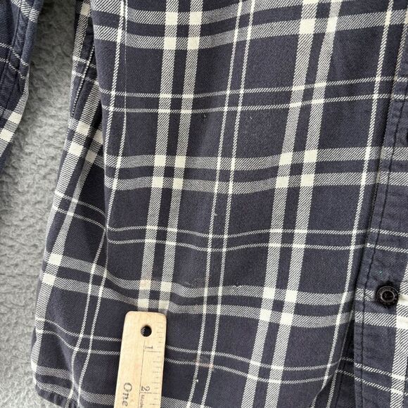 The Hundreds Flannel Shirt Plaid Mens Large Distressed - Picture 6 of 11